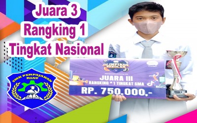 JUARA 3 RANGKING 1 TINGKAT NASIONAL
